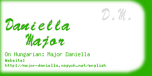daniella major business card